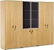 Офисный шкаф комбинированный  с гардеробом и шкафом для документов (6 дверей)