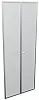 Комплект высоких стеклянных дверей (аллюм. рама)